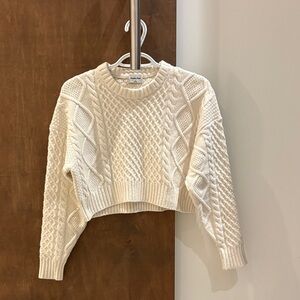 Sunday Best Cream Cable Knit Sweater